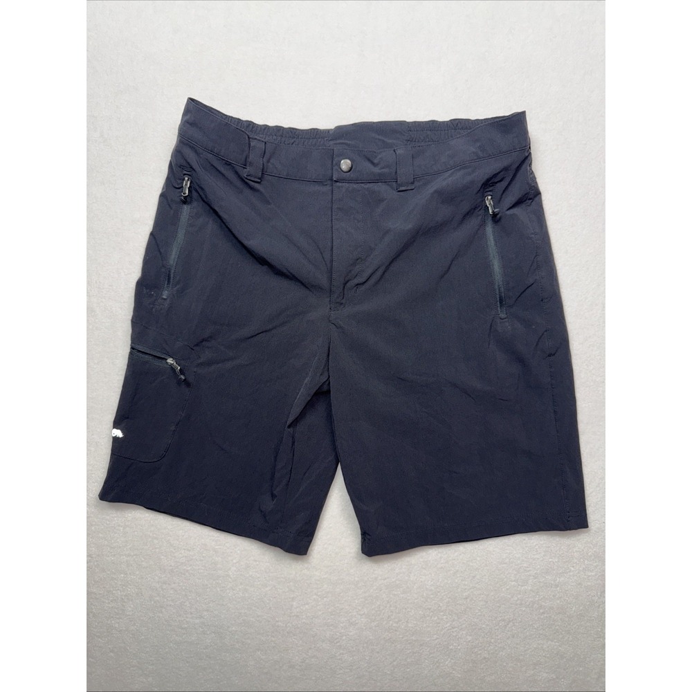 Kilimanjaro Men's Outdoor Hiking Shorts Size 52-36-L Black Nylon‎ Stretch Pocket